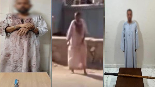 يحمل سلاحا وملابسه ملطخة بالدماء.. الداخلية تكشف تفاصيل فيديو بالأقصر يحمل سلاحا وملابسه ملطخة بالدماء.. الداخلية تكشف تفاصيل فيديو بالأقصر