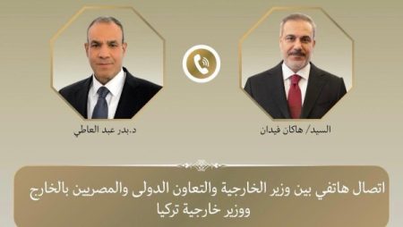 وزيرا الخارجية المصرى والتركي يبحثان التطورات الإقليمية