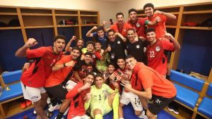 فرحتنا غير.. احتفالات لاعبي منتخب مصر للشباب بعد الفوز على ليبيا