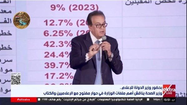 وزير الصحة: قصة فيروس C استغرقت أكثر من 15 عامًا.. ومصر انتقلت من أعلى معدلات الإصابة إلى طريق الخلو منه
