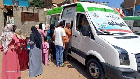 الصحة: 5667 خدمة طبية مجانية لأهالي جزيرة الوراق عبر 6 قوافل أسبوعية