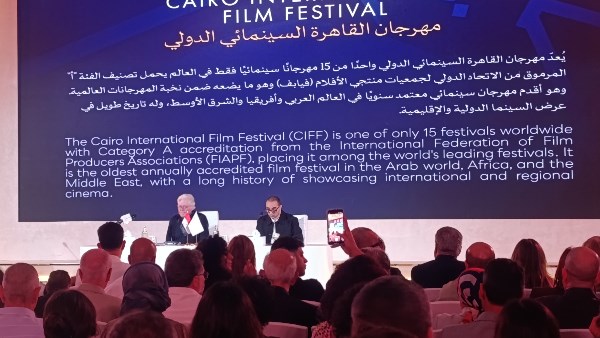 حسين فهمي: مش هقدر ننسى فلسطين بالدورة 47 لمهرجان القاهرة السينمائي الدولي