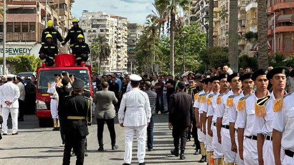 بورسعيد تشيع جثمان النقيب أحمد النشار في جنازة عسكرية