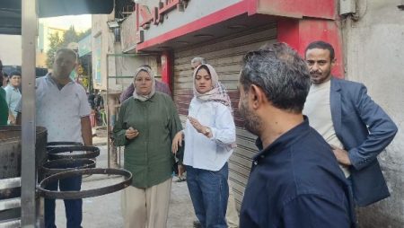 بدء التجهيزات النهائية لبدء رصف شارع قسم أول شبرا الخيمة