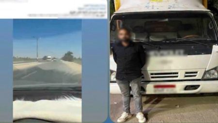 ماشى عكس .. القبض على قائد سيارة نقل بالمنيا