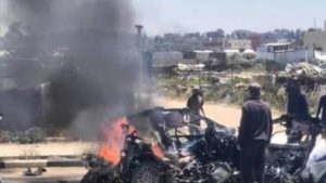 3 شهداء وجرحى في غارة إسرائيلية على جنوب قطاع غزة