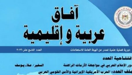 في افتتاحية دورية “آفاق عربية وإقليمية”.. علاء يوسف: الإعلام العربي يساهم فى تعزيز الترابط ومواجهة التحديات