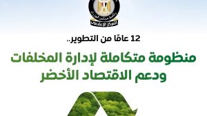 “إعلامي الوزراء” يستعرض جهود الدولة في تطوير منظومة إدارة المخلفات ودعم الاقتصاد الأخضر